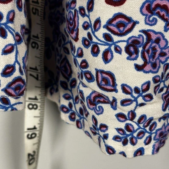 The Drop Purple Paisley Rosalia Smocked Waist Mini Skirt Size XXL NWT - Picture 5 of 14